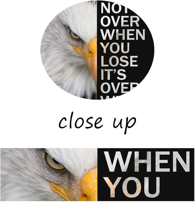 Inspirational Canvas Wall Art Motivational Entrepreneur Quote Office Wall Decor Painting Poster Eagle Animal Picture Print Artwork Living Room Home Frame Ready to Hang[18" W x 24" H]