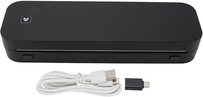 A4 Thermal Printer, USB Portable Inkless Printer with Paper Width 56-216mm, for Home School Office