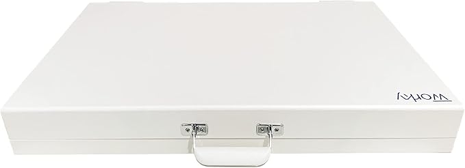 Worky 15-in-1 Home Office Portable Workstation Desk with Built-in Storage, 3.5" D x 26" W x 16.5" H, 14 Lbs, White
