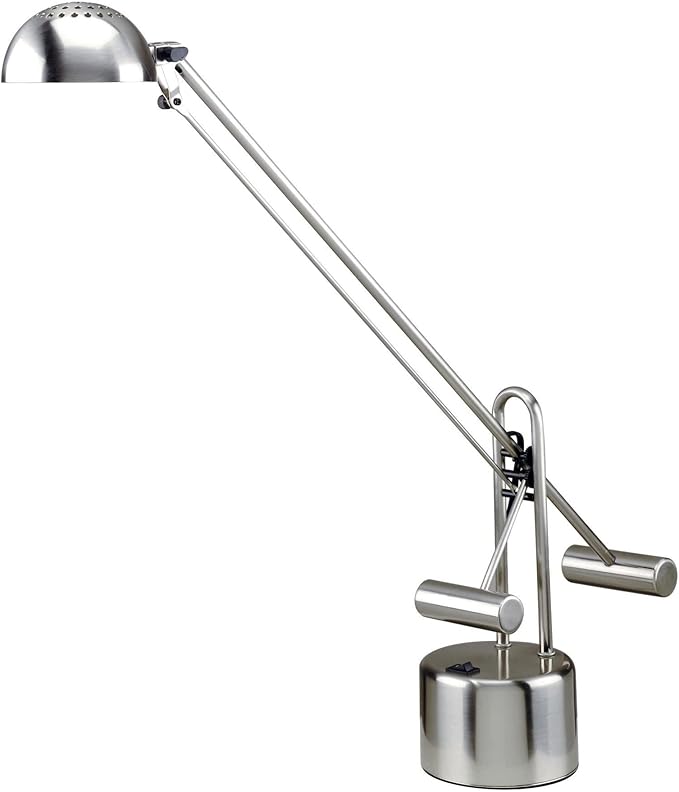 Lite Source LS-306PS Halotech 29-Inch 8W LED Desk Lamp, Polished Steel , Silver, 25x28x4.5