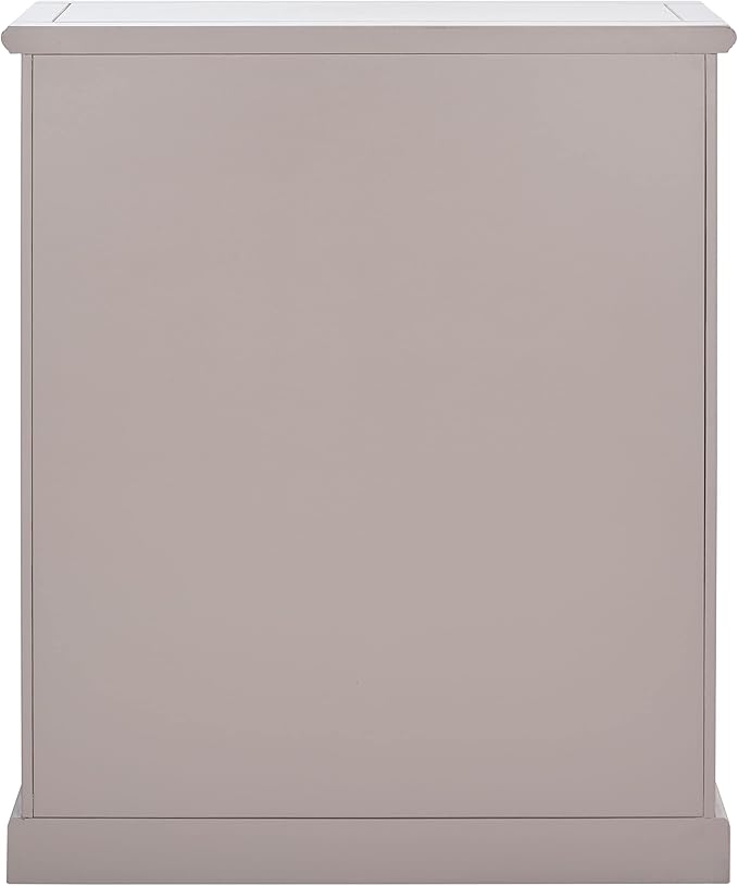 SAFAVIEH Home Collection – Maralah 5-Shelf Solid Wood Bookcase, Grey Mauve, 25" Wide Storage Display Shelf, Fully Assembled (AMH6634C)