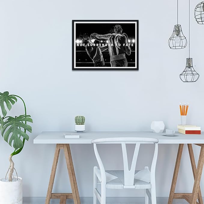 Novatique Motivational Wall Art Success Motivational Poster Quotes Wall Decor Daily Positive Affirmations for Bedroom Ready to Hang,12 x 16inch