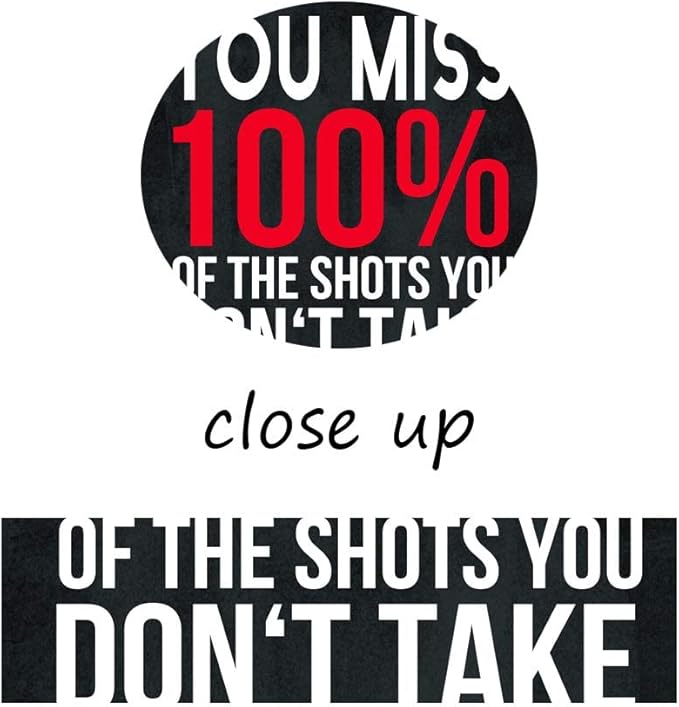 Michael Scott Framed Poster Wayne Gretzky Funny Print Art You Miss 100% Of The Shots You Don’t Take Easy Inspirational Canvas Giclee Office Artwork HD Print Modern Home Decor Easy to Hang-28"Wx44"H