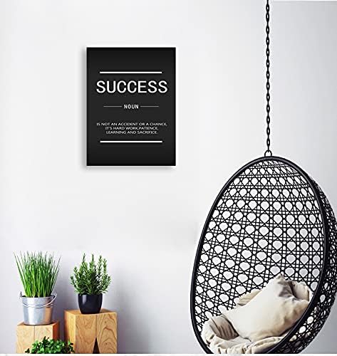 Inspirational Entrepreneur Quotes Poster Success Inspirational Wall Art Painting Canvas Office Artwork Modern Wall Decoration Bedroom Living Room Stretching Frame Ready to Hang[18" W x 24" H]