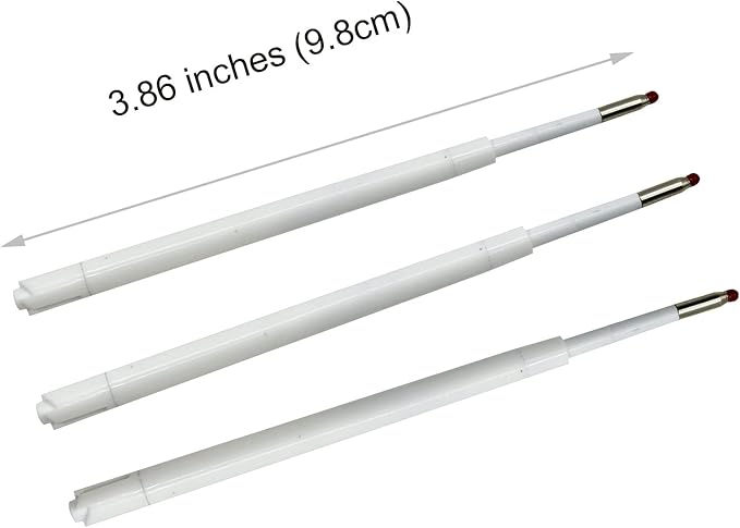 100 PCS Ballpoint Pen Refills Retractable Pen Refills 3.86" Black Ink for Sparkle Pens Bamboo Pen Refills1.0mm for Retractable Pens Wood Pens in Office School Family