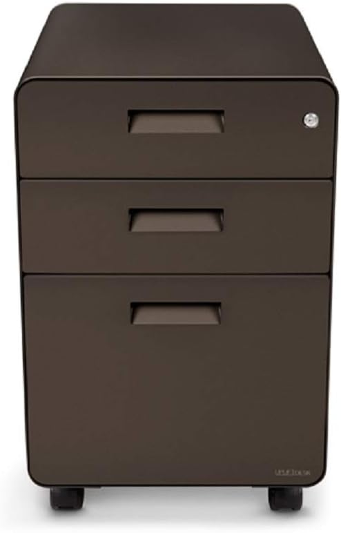 3-Drawer File Cabinet, Rolling (Industrial Style) by Uplift Desk