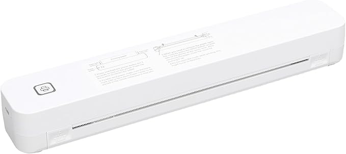 Portable Thermal Printer Inkless 203dpi Wireless Printer, Compact Size with HD Print Technology for iOS, Wins, OS X, Suitable for 8.5inx11in A4 A5 Letterhead, Small Office,