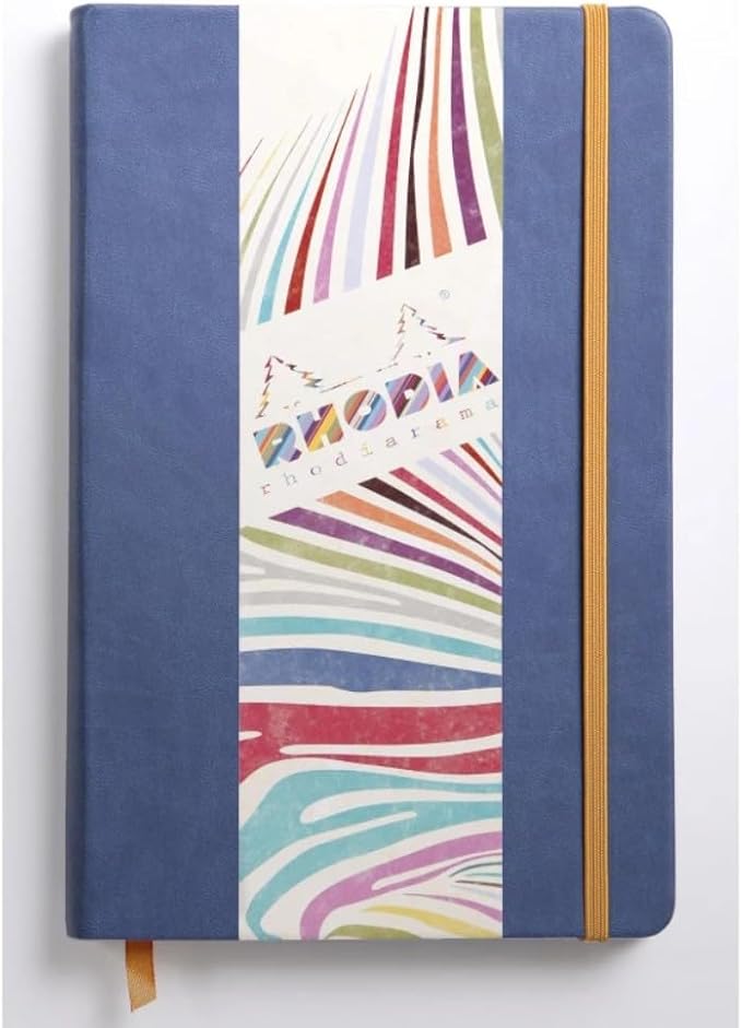 Rhodia Rhodiarama Webnotebook - Lined 96 Sheets - 5 1/2 x 8 1/4 - Sapphire Cover