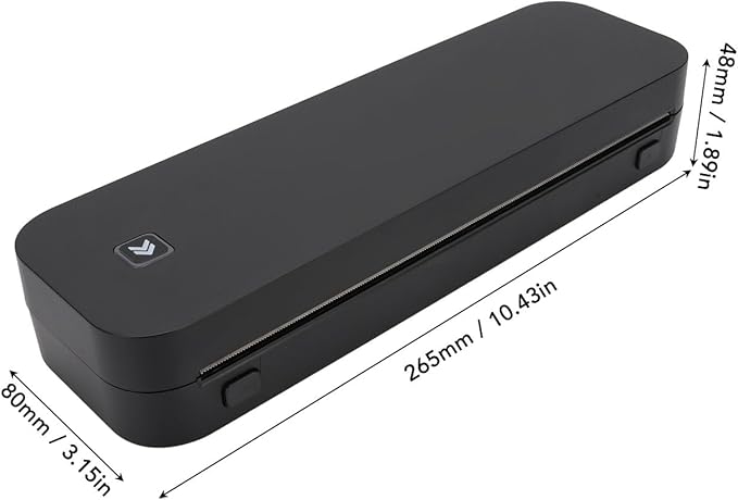 Thermal Printing, Wide Paper Compatibility, USB Connection A4 Inkless Printer Support 56-216mm Paper for Home School Office with for iOS, for Android, for Wins, for OS X