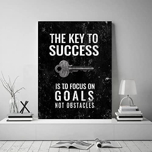 Motivational Home Decoration Artwork for Walls Framed Nordic Western Paintings Black and White Giclee Posters and Prints for Guest Room Rest Room Decor Stretched Easy to Hang-18x24 inches