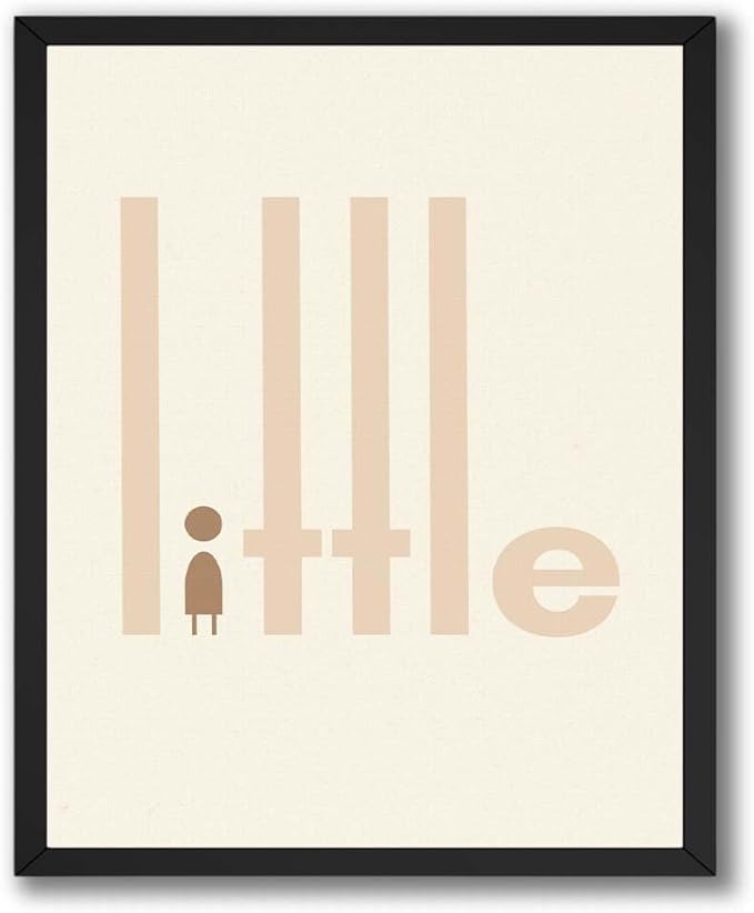 ALPINE INK CO. Little Satin Poster - Simple Text Illustration Artwork - Modern Soft Neutral Style - Nursery Bedroom Scandinavian Decor - 11x14 Unframed Satin Print