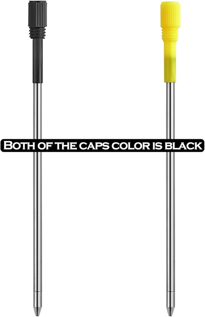 DunBong Metal Pen D1 Refills, Ballpoint Pen Refill, Black Ink, Crystal Diamond Pen Refil Replacement Ink,3.2 inch, Pack of 5 (Black)