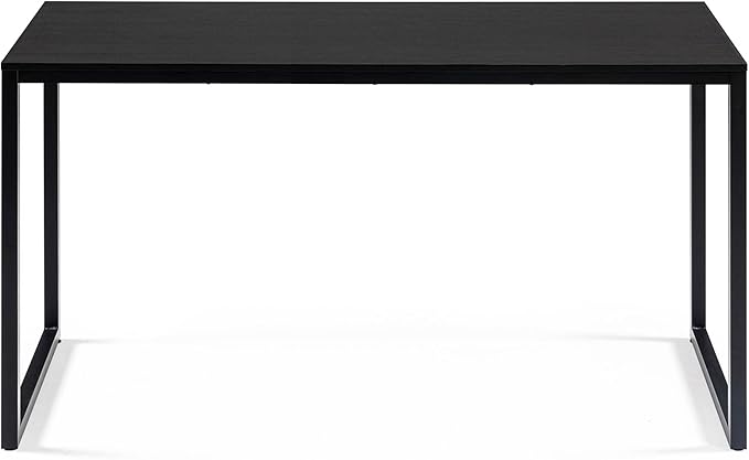 Zinus Jennifer 63 Inch Black Frame Desk, Computer Workstation, Office Desk, Easy Assembly, Deep Espresso