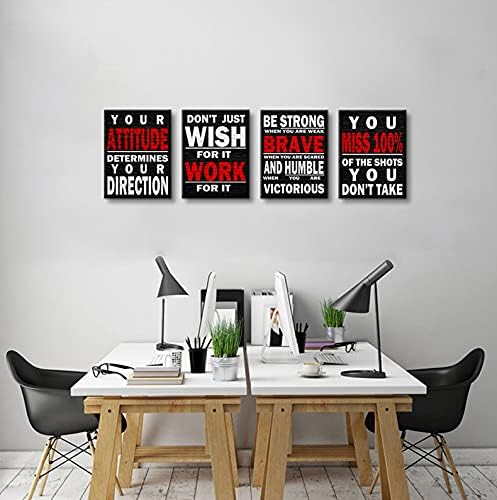 Office Wall Décor Black and White Canvas Wall Art Quotes Home Office Décor Wall Art For Office Office Wall Art Motivational Posters For Office Wall Decor For Office Inspirational Wall Art For Office,