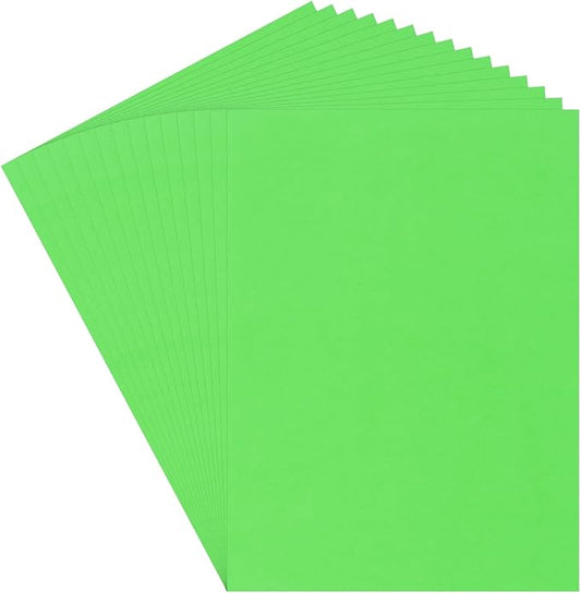 MECCANIXITY 60 Sheets Grass Green Cardstock 20" x 15", 200gsm/75lb Thick Card Stock Printer Paper for Crafts, Invitations, Card Making, Scrapbooking, Drawing