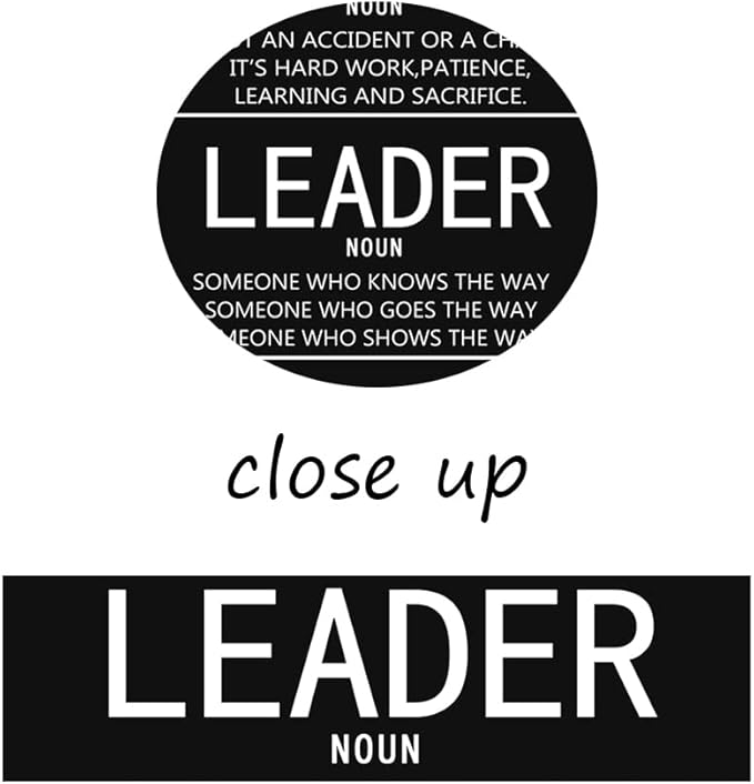 Inspirational Poster Motivational Wall Art Success Noun Leader Noun Persistence Noun Canvas Prints Artwork for Home Living Room Modern Home Decor Painting Pictures Ready to Hang[24"W x 36"H]