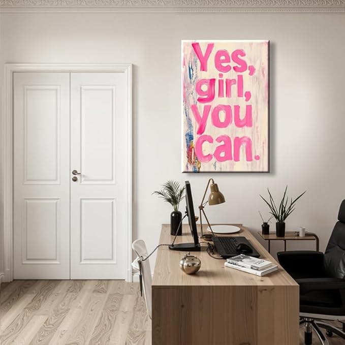 Motivational Quote Framed Canvas Wall Art Prints Inspirational Wall Decor for Men Office Gym Bedroom Living Room Dorm Home Made in USA