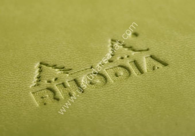 Rhodia Rhodiarama A5 Webnotebook, 5.5 in x 8.25, Lined - Anise (118746)