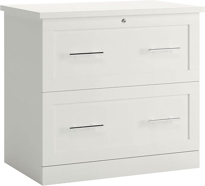 Realspace® 29-7/16"W x 18-1/2"D Lateral 2-Drawer File Cabinet, White