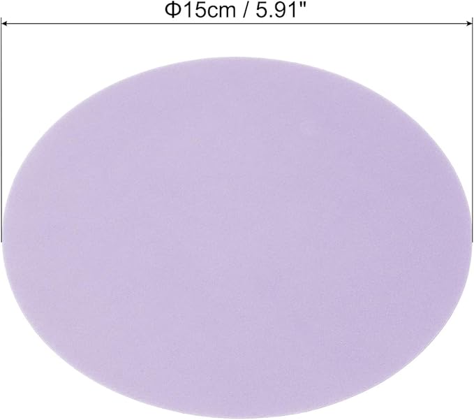 PATIKIL 5.9-inch Round Cardboard Paper, 20 Pcs 200GSM Blank Disc Circles Slices Cutouts Paper for Party Decorations DIY Craft Arts Drawing Painting Writing, Light Purple