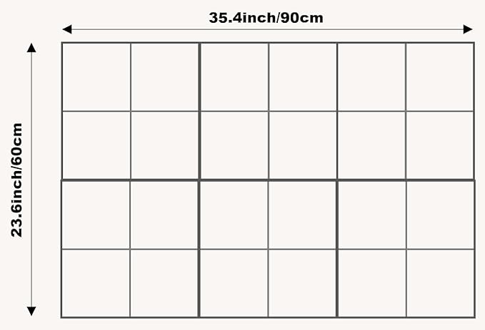 Cork Board 24 x36 Alternative - 6 Pack Felt Wall Tiles with Safe Removable Adhesive Tabs, Cork Boards for Walls Cork Board for Home Office Pin Board Tack Board - Aurora Green
