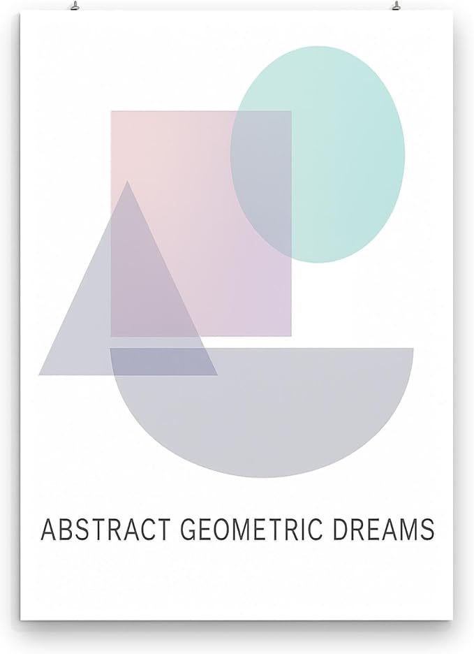 Abstract Geometric Art - Office Decor - 13x19 Poster Print - Calming Wall Art