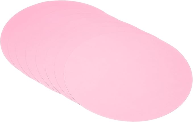 PATIKIL 14.2-inch Round Cardboard Paper, 20 Pcs 200GSM Blank Disc Circles Slices Cutouts Paper for Party Decorations DIY Craft Arts Drawing Painting Writing, Pink
