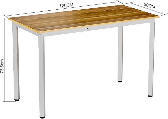 Anivia 47'' Computer Desk Home Office Desk Writing Table Dining Desk(Walnut), 47" D x 23" W x 29" H