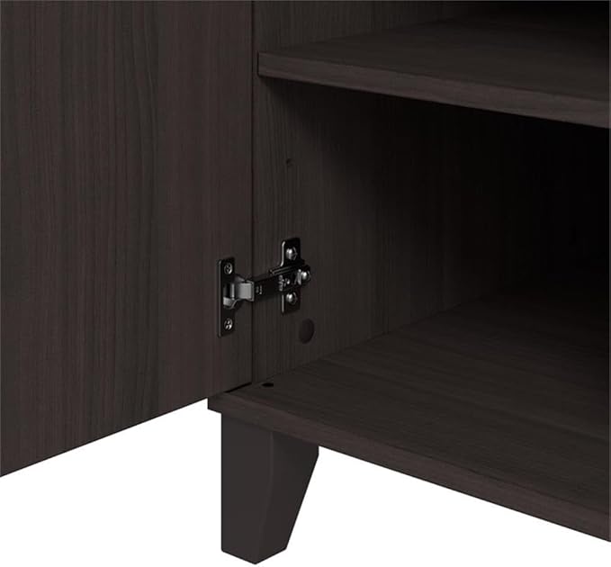 Bush Home Somerset 54W Office Desk with Drawer and Cabinet in Storm Gray, Computer Table with Storage for Home Office Workspace