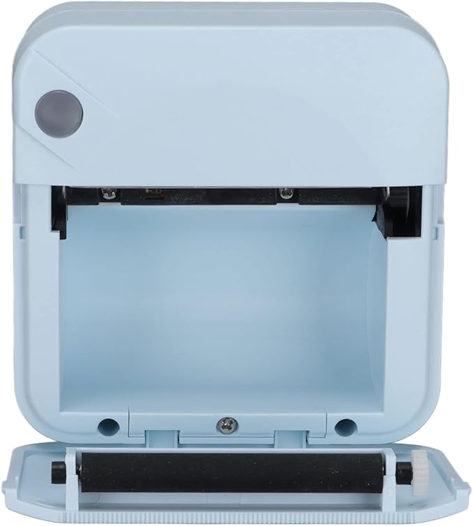Thermal Label Printer, Bluetooth Printing Label Machine, Shipping Label Printer for Mobile, Office, Notes Memo, Shipping Packages and Postage, 200 DPI Resolution, No Ink Printing