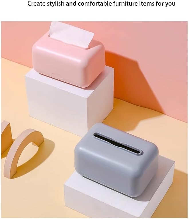 Stylish Tissue Box Sprung Tissue Box Creativity Tissue Box and Bathroom Facial Napkin Box for Bedroom or Office Desks and Tables Home Bar Modern Tissue Box (Color : Multi-coloredB) (Multi coloreda)