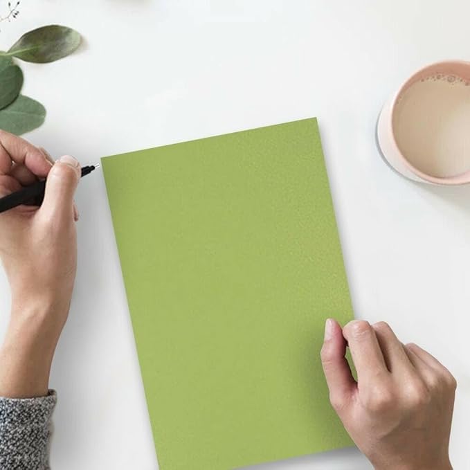 LUXPaper Custom Printed 8.5" x 11" Paper | Customizable Letterhead | Personalized Logo & Text | Letter Size | Avocado Green | 70lb. Text | 200 Qty
