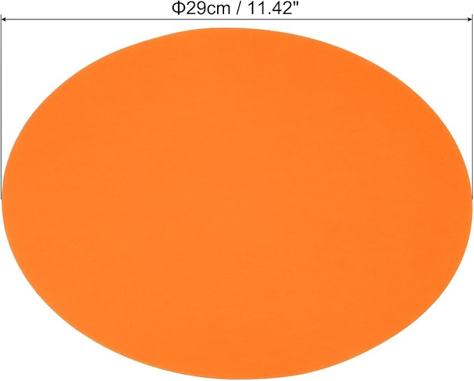 PATIKIL 11.4-inch Round Cardboard Paper, 20 Pcs 200GSM Blank Disc Circles Slices Cutouts Paper for Party Decorations DIY Craft Arts Drawing Painting Writing, Orange