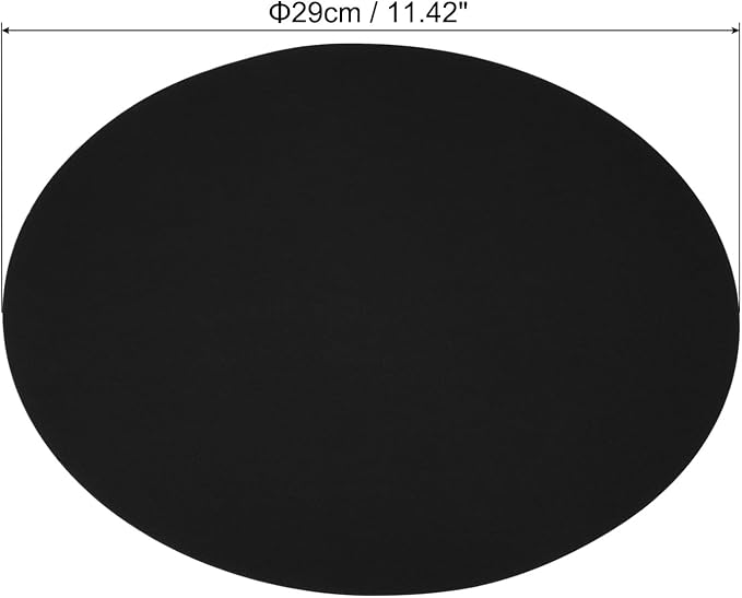 PATIKIL 11.4-inch Round Cardboard Paper, 20 Pcs 200GSM Blank Disc Circles Slices Cutouts Paper for Party Decorations DIY Craft Arts Drawing Painting Writing, Black