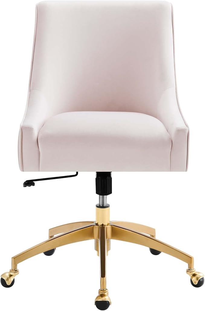 Modway EEI-5080-PNK Discern Performance Velvet Office Chair, Pink
