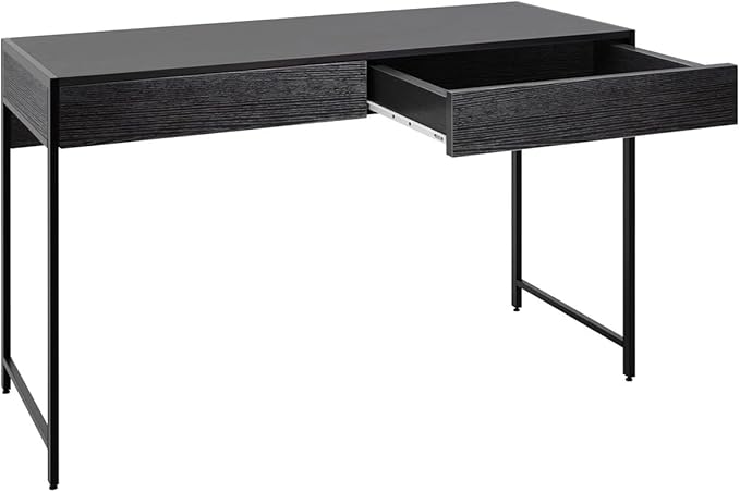 2-Drawer Computer Desk Study Table Writing Workstation Home Office Black