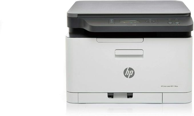 HP 178nw Wireless Laser Color Multifunction Mobile Ethernet Wi-Fi Printer 4ZB96A (Renewed)