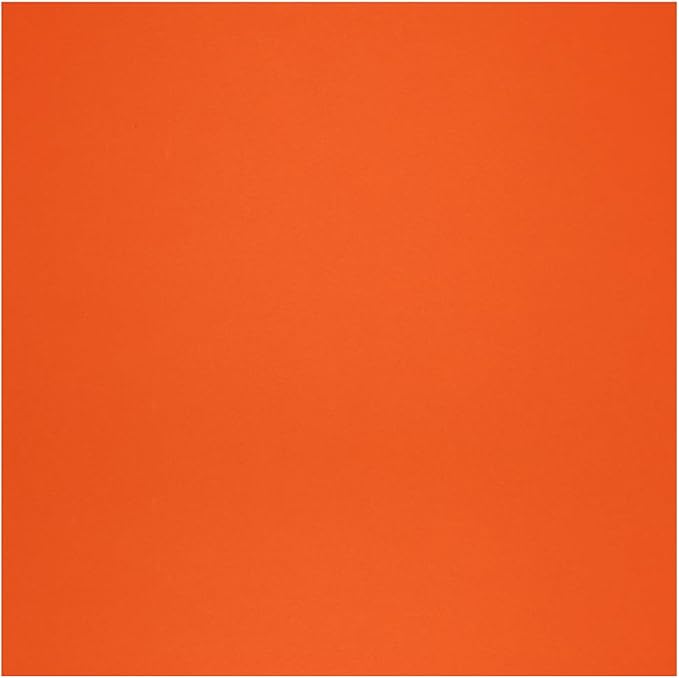 PA Paper Accents Smooth Cardstock 12" x 12" Orange, 65lb colored cardstock paper for card making, scrapbooking, printing, quilling and crafts, 25 piece pack