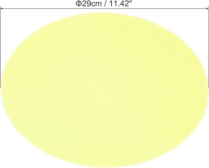 PATIKIL 11.4-inch Round Cardboard Paper, 20 Pcs 200GSM Blank Disc Circles Slices Cutouts Paper for Party Decorations DIY Craft Arts Drawing Painting Writing, Light Yellow
