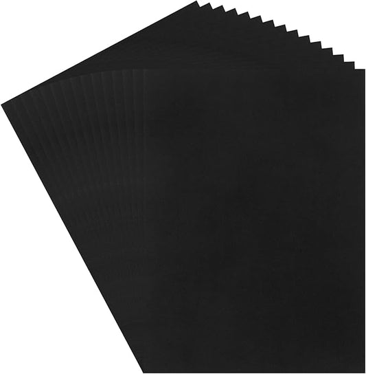 MECCANIXITY 60 Sheets Black Cardstock 20" x 15", 200gsm/75lb Thick Card Stock Printer Paper for Crafts, Invitations, Card Making, Scrapbooking, Drawing