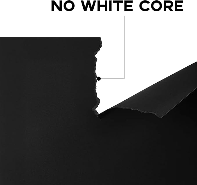 110lb Black Heavyweight Halloween Construction Paper, Goefun 100 Sheets Black Cardstock Paper Thick Card Stock for Invitations, Menus, Scrapbook, DIY Cards