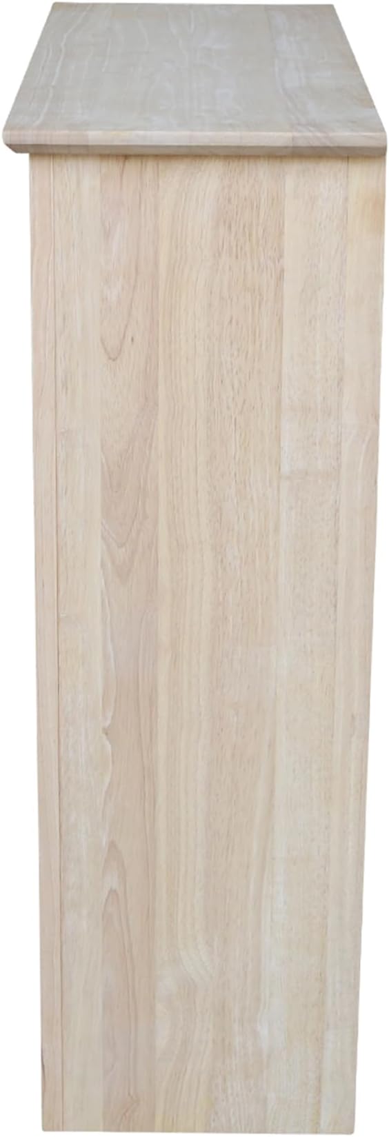 International Concepts Shaker Bookcase, 36-Inch High, Solid Parawood, Unfinished