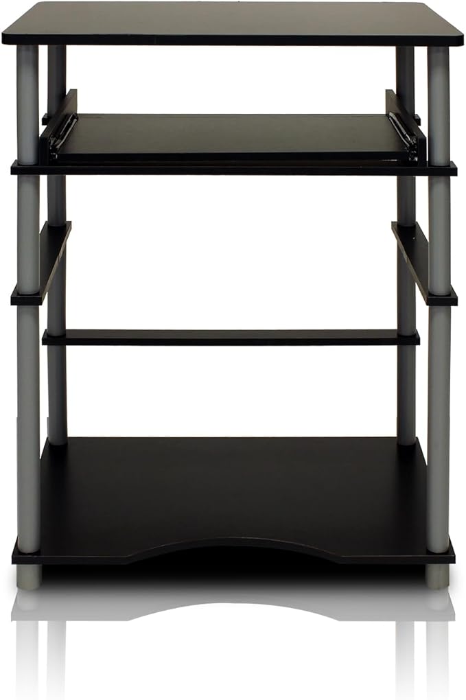 Furinno Home Laptop Notebook Computer Desk, Black/Grey