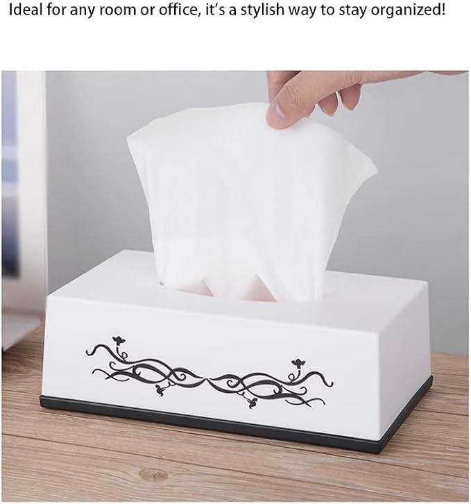 Stylish Tissue Box Multifunctional Tissue Box Tissue Box Cover with Storage Tissue and Remote Control Holder for Home Office Desk Bedroom Modern Tissue Box (Color : Pink, Size : B) (Gold large)
