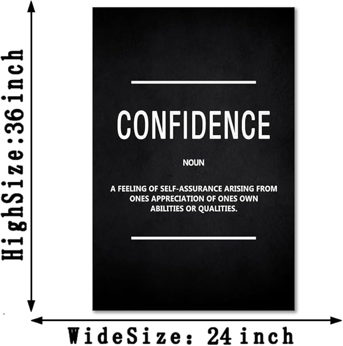 Yatsen Bridge Motivational Canvas Wall Art - Inspirational Confidence Quote Print for Home & Office Decor, Framed & Ready to Hang (24" x 36")