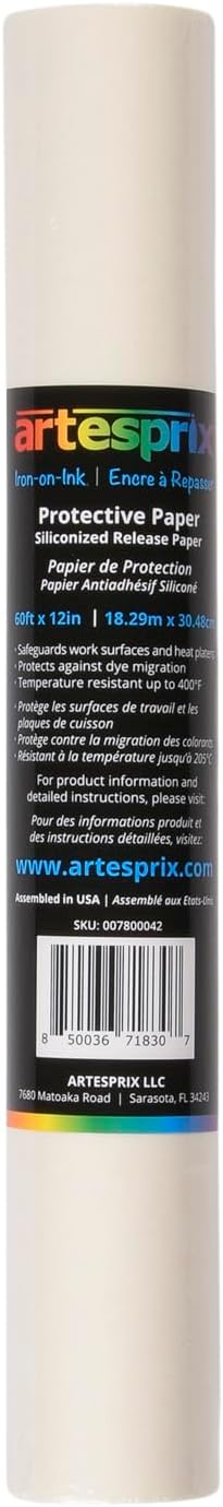 Atresprix Protective Paper for Sublimation and Vinyl Transfer Projects, Roll, Large 12in x 60ft