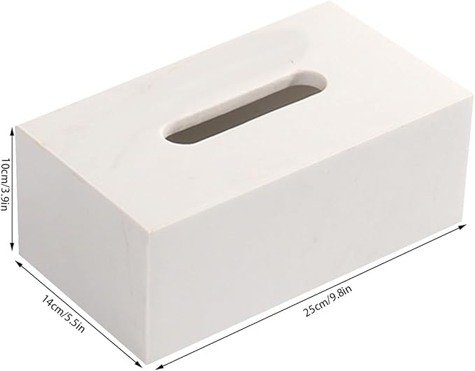 Stylish Tissue Box Rectangular Tissue Box Cover Plastics Tissue Box lid Reusable Tissue Box for Bathroom Bedroom Dressers Desk Offices Home Modern Tissue Box (Color : Green, Size : Multi-Col