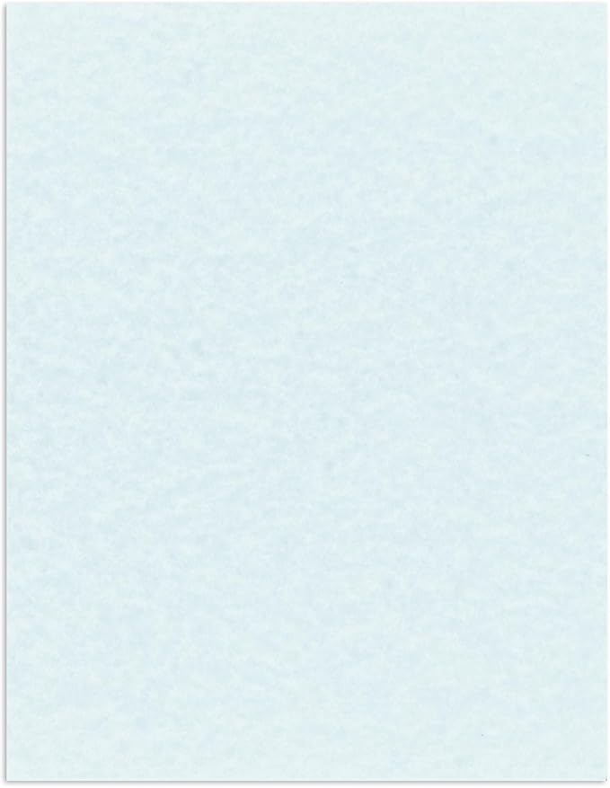 NextDayLabels - Pack of 50 Sheets - 8-1/2" x 11" - Letter Size - 65 lb. Parchment Cover Card Stock, Made in The USA (Bluestone)