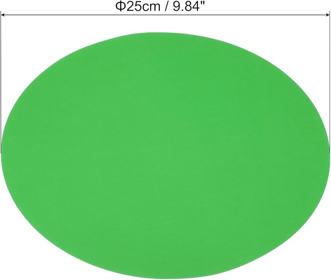 PATIKIL 9.8-inch Round Cardboard Paper, 20 Pcs 200GSM Blank Disc Circles Slices Cutouts Paper for Party Decorations DIY Craft Arts Drawing Painting Writing, Dark Green