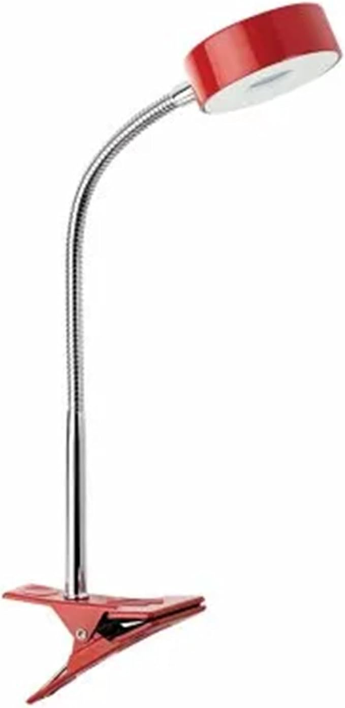 Globe Electric Company 12647 LED Clip Lamp, 5.24" x 5.43" x 8.46", Red